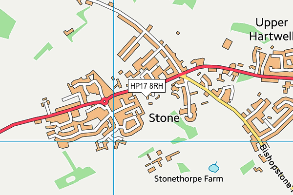 HP17 8RH map - OS VectorMap District (Ordnance Survey)