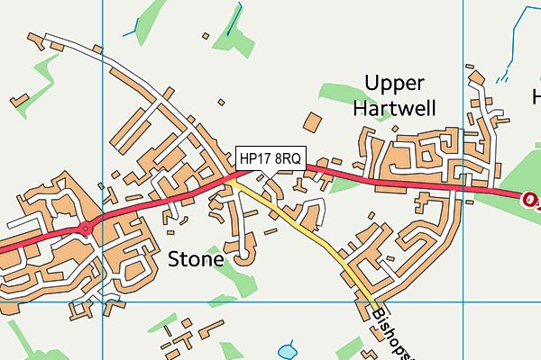 HP17 8RQ map - OS VectorMap District (Ordnance Survey)