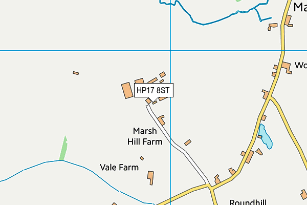 HP17 8ST map - OS VectorMap District (Ordnance Survey) HP17 8ST map - OS VectorMap District (Ordnance Survey)