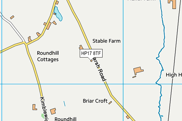 HP17 8TF map - OS VectorMap District (Ordnance Survey)