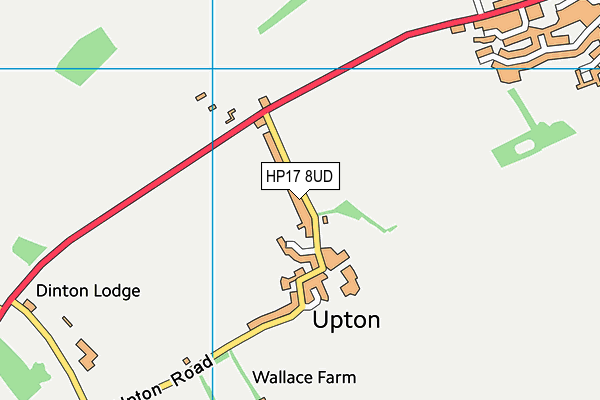 HP17 8UD map - OS VectorMap District (Ordnance Survey) HP17 8UD map - OS VectorMap District (Ordnance Survey)