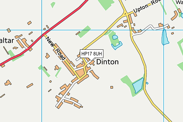 HP17 8UH map - OS VectorMap District (Ordnance Survey) HP17 8UH map - OS VectorMap District (Ordnance Survey)