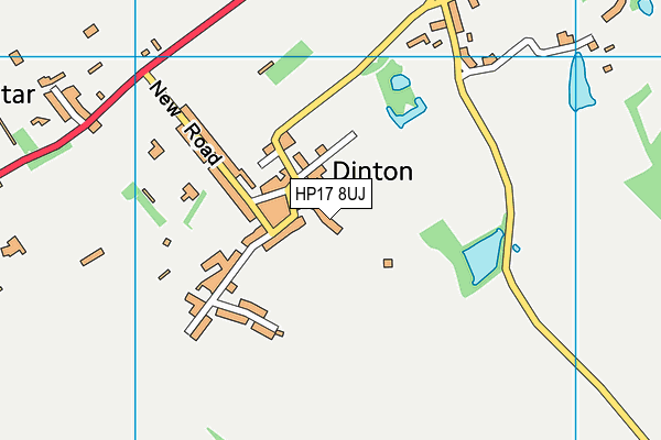 HP17 8UJ map - OS VectorMap District (Ordnance Survey) HP17 8UJ map - OS VectorMap District (Ordnance Survey)