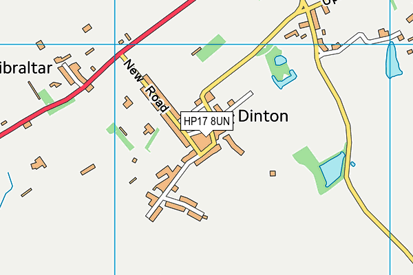 HP17 8UN map - OS VectorMap District (Ordnance Survey) HP17 8UN map - OS VectorMap District (Ordnance Survey)