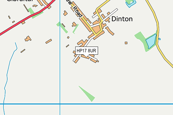 HP17 8UR map - OS VectorMap District (Ordnance Survey) HP17 8UR map - OS VectorMap District (Ordnance Survey)