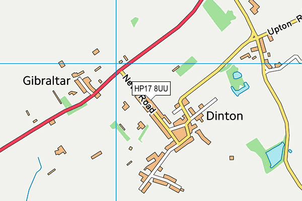 HP17 8UU map - OS VectorMap District (Ordnance Survey) HP17 8UU map - OS VectorMap District (Ordnance Survey)