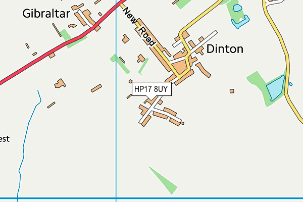 HP17 8UY map - OS VectorMap District (Ordnance Survey) HP17 8UY map - OS VectorMap District (Ordnance Survey)