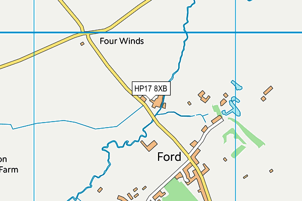 HP17 8XB map - OS VectorMap District (Ordnance Survey) HP17 8XB map - OS VectorMap District (Ordnance Survey)