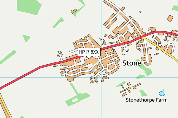 HP17 8XX map - OS VectorMap District (Ordnance Survey)