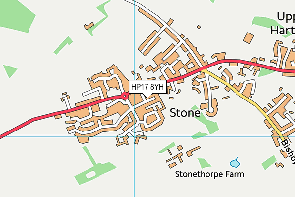 HP17 8YH map - OS VectorMap District (Ordnance Survey)