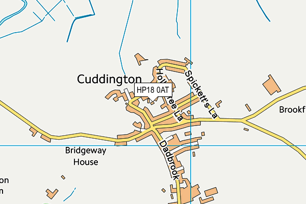 HP18 0AT map - OS VectorMap District (Ordnance Survey)