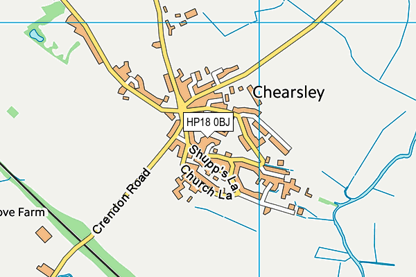 HP18 0BJ map - OS VectorMap District (Ordnance Survey) HP18 0BJ map - OS VectorMap District (Ordnance Survey)