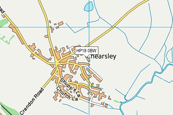 HP18 0BW map - OS VectorMap District (Ordnance Survey) HP18 0BW map - OS VectorMap District (Ordnance Survey)
