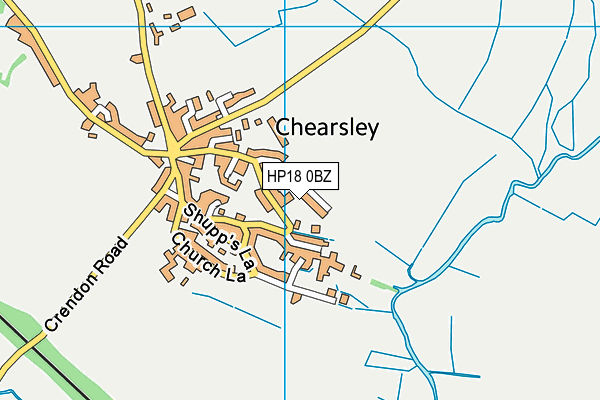 HP18 0BZ map - OS VectorMap District (Ordnance Survey) HP18 0BZ map - OS VectorMap District (Ordnance Survey)