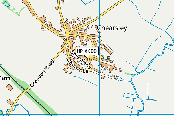 HP18 0DD map - OS VectorMap District (Ordnance Survey) HP18 0DD map - OS VectorMap District (Ordnance Survey)