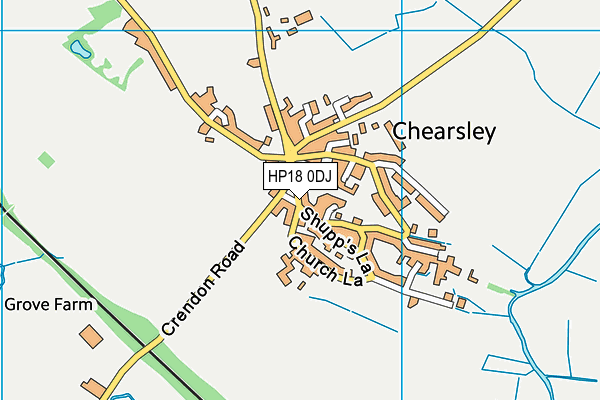 HP18 0DJ map - OS VectorMap District (Ordnance Survey) HP18 0DJ map - OS VectorMap District (Ordnance Survey)