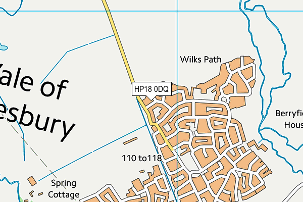 HP18 0DQ map - OS VectorMap District (Ordnance Survey) HP18 0DQ map - OS VectorMap District (Ordnance Survey)