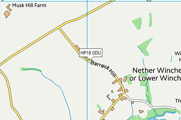 HP18 0DU map - OS VectorMap District (Ordnance Survey) HP18 0DU map - OS VectorMap District (Ordnance Survey)