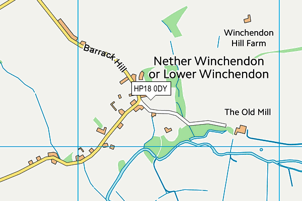HP18 0DY map - OS VectorMap District (Ordnance Survey) HP18 0DY map - OS VectorMap District (Ordnance Survey)