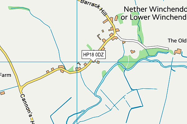 HP18 0DZ map - OS VectorMap District (Ordnance Survey) HP18 0DZ map - OS VectorMap District (Ordnance Survey)