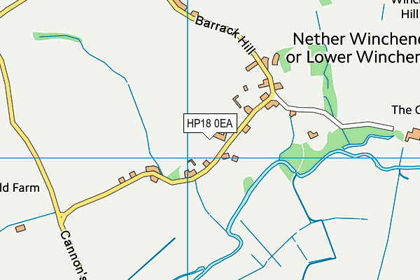 HP18 0EA map - OS VectorMap District (Ordnance Survey) HP18 0EA map - OS VectorMap District (Ordnance Survey)