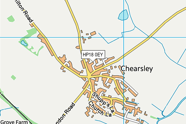 HP18 0EY map - OS VectorMap District (Ordnance Survey) HP18 0EY map - OS VectorMap District (Ordnance Survey)