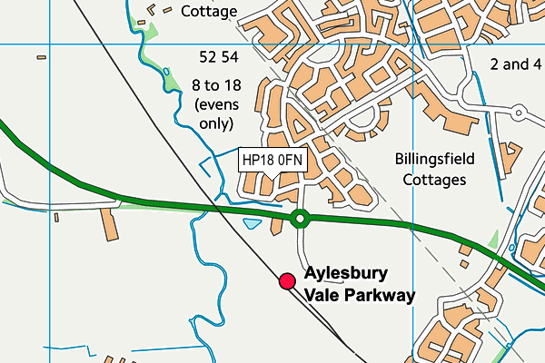 HP18 0FN map - OS VectorMap District (Ordnance Survey) HP18 0FN map - OS VectorMap District (Ordnance Survey)