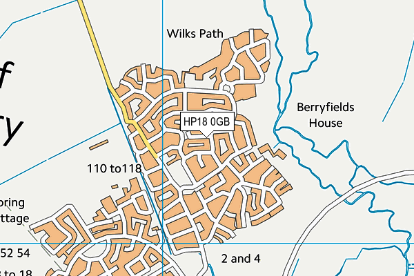 HP18 0GB map - OS VectorMap District (Ordnance Survey) HP18 0GB map - OS VectorMap District (Ordnance Survey)