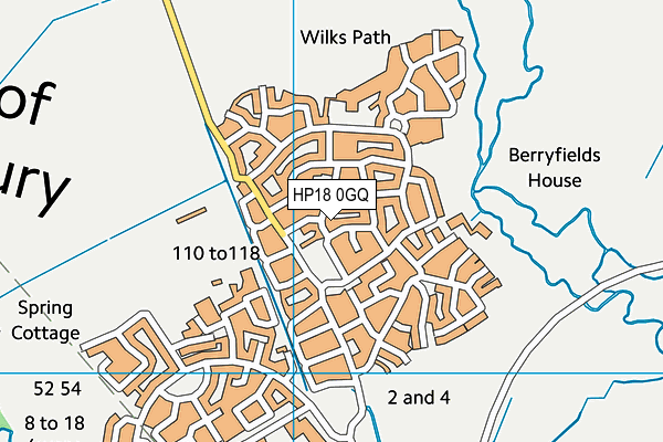 HP18 0GQ map - OS VectorMap District (Ordnance Survey) HP18 0GQ map - OS VectorMap District (Ordnance Survey)