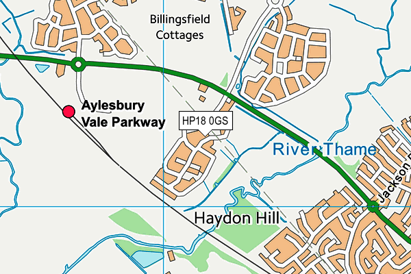 HP18 0GS map - OS VectorMap District (Ordnance Survey) HP18 0GS map - OS VectorMap District (Ordnance Survey)