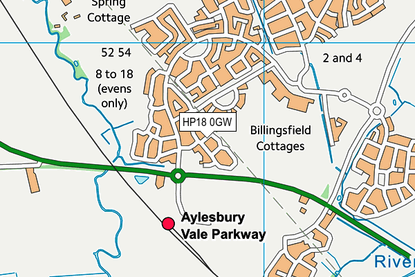 HP18 0GW map - OS VectorMap District (Ordnance Survey) HP18 0GW map - OS VectorMap District (Ordnance Survey)
