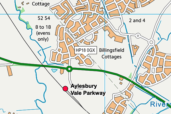 HP18 0GX map - OS VectorMap District (Ordnance Survey) HP18 0GX map - OS VectorMap District (Ordnance Survey)