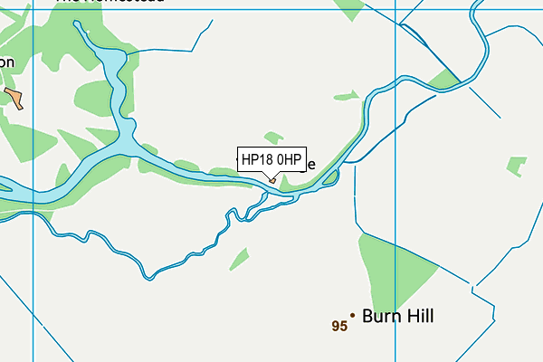 HP18 0HP map - OS VectorMap District (Ordnance Survey)