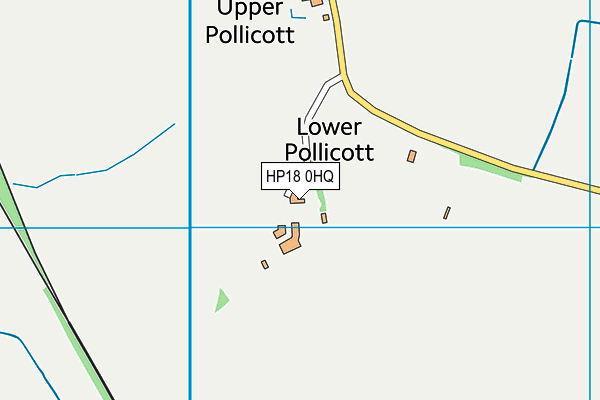HP18 0HQ map - OS VectorMap District (Ordnance Survey)