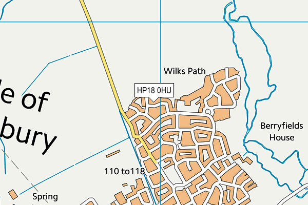 HP18 0HU map - OS VectorMap District (Ordnance Survey) HP18 0HU map - OS VectorMap District (Ordnance Survey)