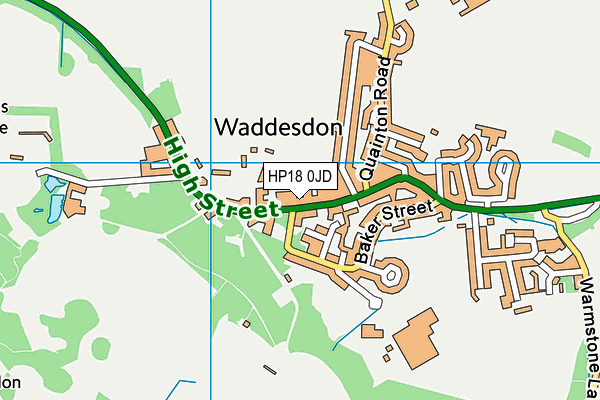 HP18 0JD map - OS VectorMap District (Ordnance Survey) HP18 0JD map - OS VectorMap District (Ordnance Survey)