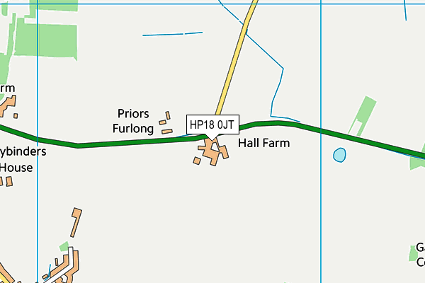 HP18 0JT map - OS VectorMap District (Ordnance Survey) HP18 0JT map - OS VectorMap District (Ordnance Survey)