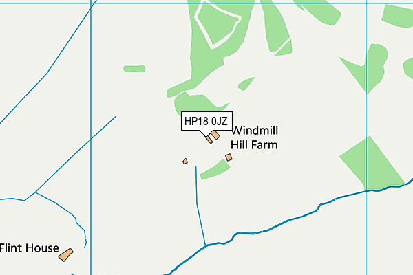 HP18 0JZ map - OS VectorMap District (Ordnance Survey) HP18 0JZ map - OS VectorMap District (Ordnance Survey)
