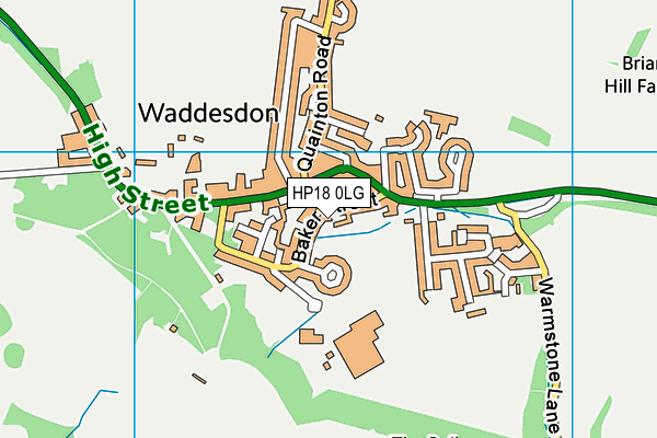 HP18 0LG map - OS VectorMap District (Ordnance Survey) HP18 0LG map - OS VectorMap District (Ordnance Survey)