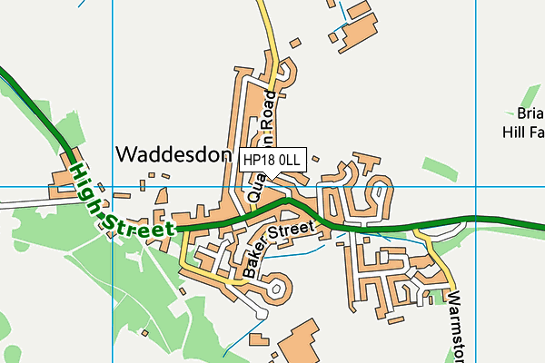 HP18 0LL map - OS VectorMap District (Ordnance Survey) HP18 0LL map - OS VectorMap District (Ordnance Survey)