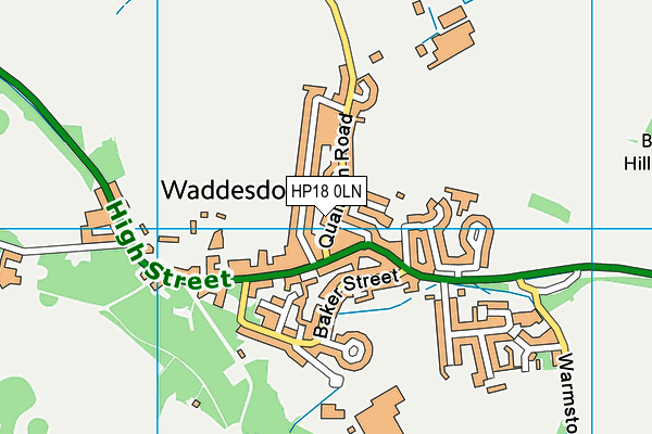 HP18 0LN map - OS VectorMap District (Ordnance Survey) HP18 0LN map - OS VectorMap District (Ordnance Survey)
