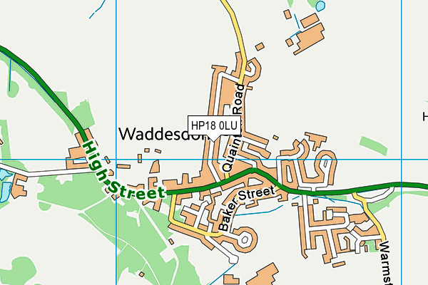 HP18 0LU map - OS VectorMap District (Ordnance Survey) HP18 0LU map - OS VectorMap District (Ordnance Survey)