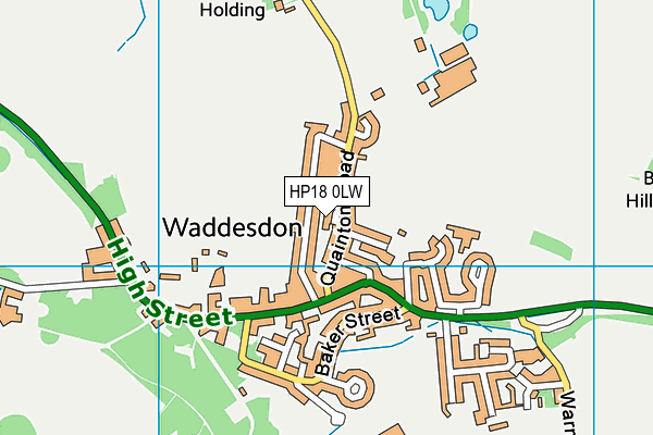 HP18 0LW map - OS VectorMap District (Ordnance Survey) HP18 0LW map - OS VectorMap District (Ordnance Survey)