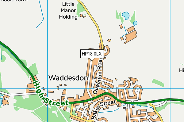 HP18 0LX map - OS VectorMap District (Ordnance Survey) HP18 0LX map - OS VectorMap District (Ordnance Survey)