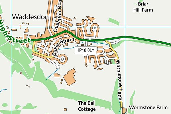 HP18 0LY map - OS VectorMap District (Ordnance Survey) HP18 0LY map - OS VectorMap District (Ordnance Survey)