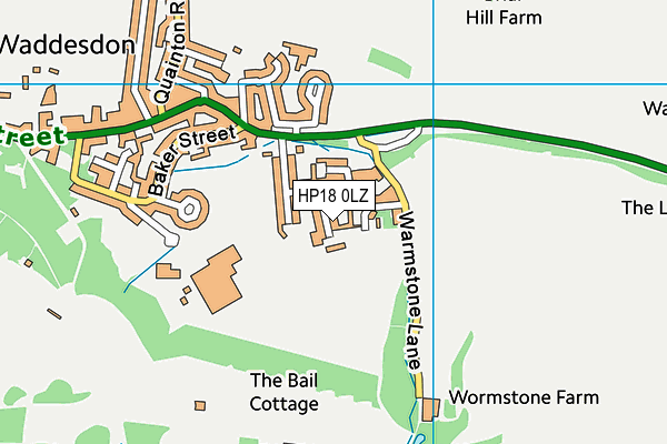 HP18 0LZ map - OS VectorMap District (Ordnance Survey) HP18 0LZ map - OS VectorMap District (Ordnance Survey)