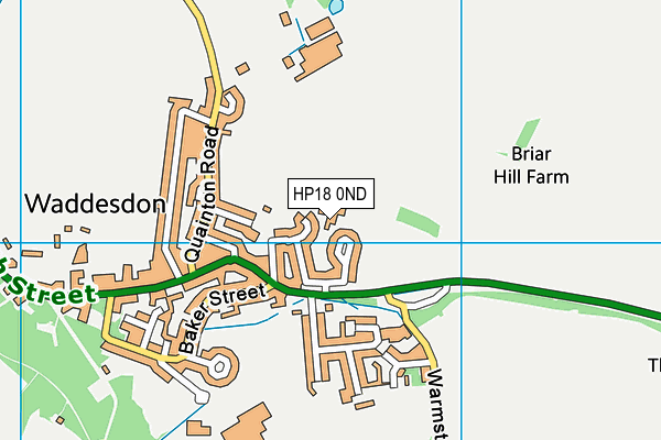 HP18 0ND map - OS VectorMap District (Ordnance Survey) HP18 0ND map - OS VectorMap District (Ordnance Survey)