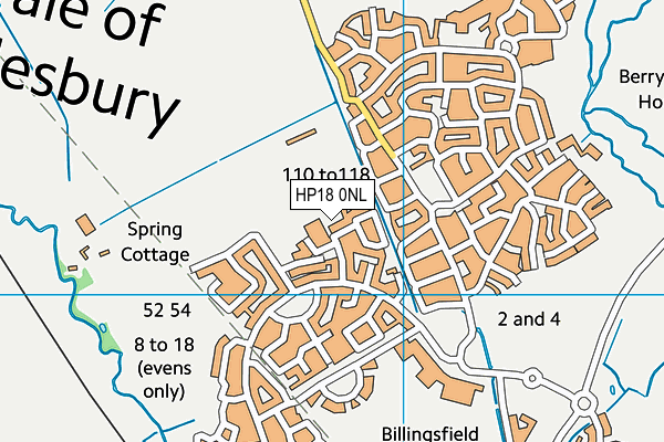 HP18 0NL map - OS VectorMap District (Ordnance Survey) HP18 0NL map - OS VectorMap District (Ordnance Survey)