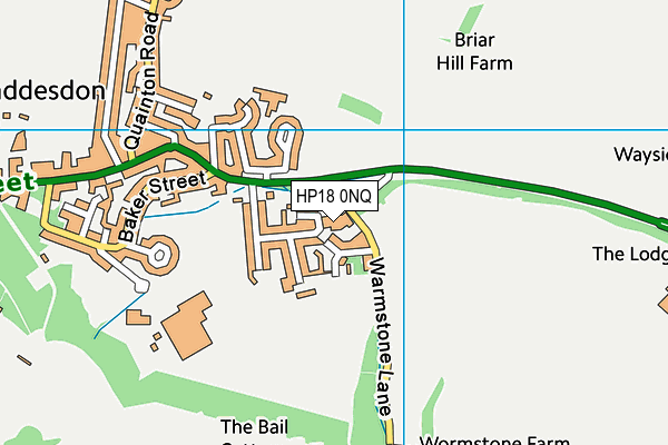HP18 0NQ map - OS VectorMap District (Ordnance Survey) HP18 0NQ map - OS VectorMap District (Ordnance Survey)