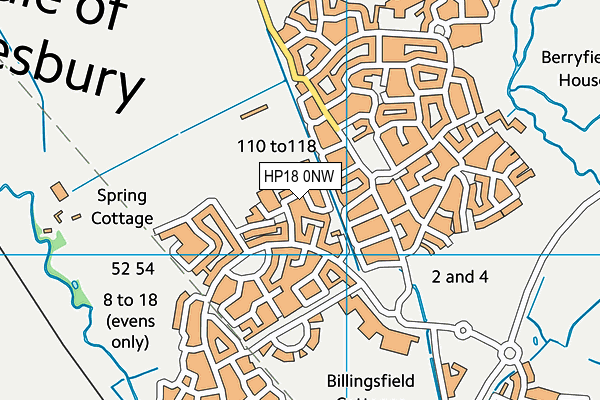 HP18 0NW map - OS VectorMap District (Ordnance Survey) HP18 0NW map - OS VectorMap District (Ordnance Survey)